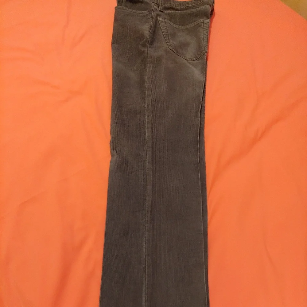 Gray Corduroy Slim Fit Jeans - Picture 6 of 7